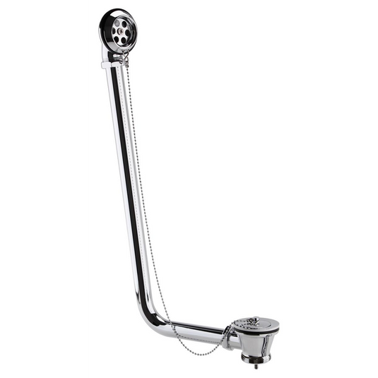Ruby Exposed Bath Plug & Chain Waste Chrome | RUBY111535