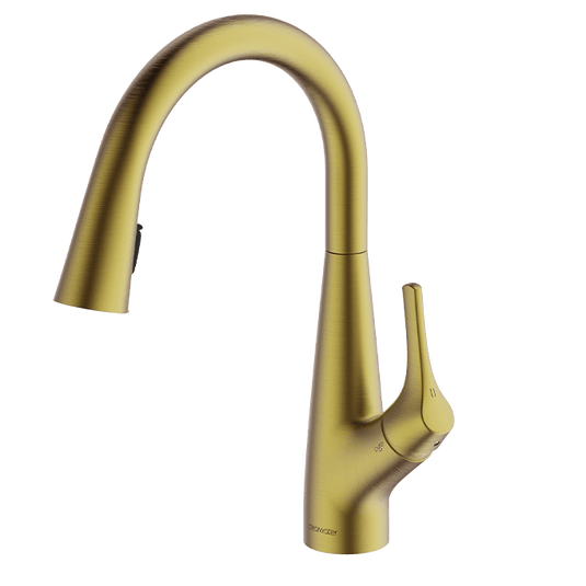 Clearwater Rosetta Filtered Water Kitchen Sink Mixer Tap - Brushed Brass - ROL10BB