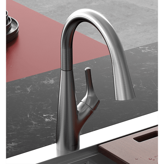 Clearwater Rosetta Filtered Water Kitchen Sink Mixer Tap - Brushed Nickel - ROL10BN