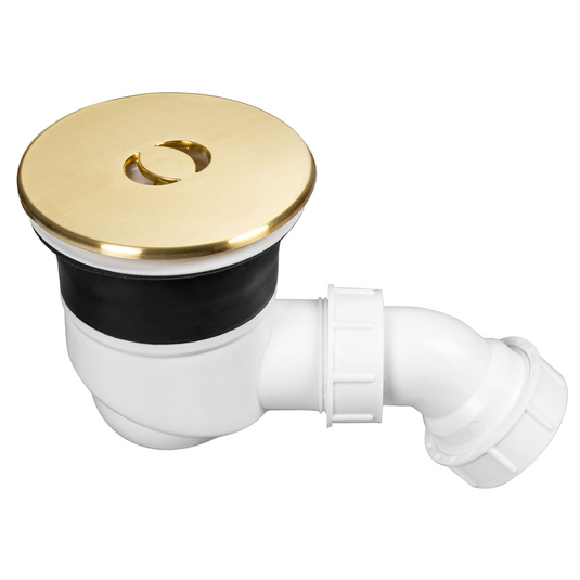 Lakes 90mm High Flow Shower Tray Waste - Brushed Brass - STWASTE90BRS