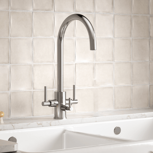 Clearwater Stella Tri Spar C Filtered Water Kitchen Sink Mixer Tap - Brushed Nickel - ST2BN