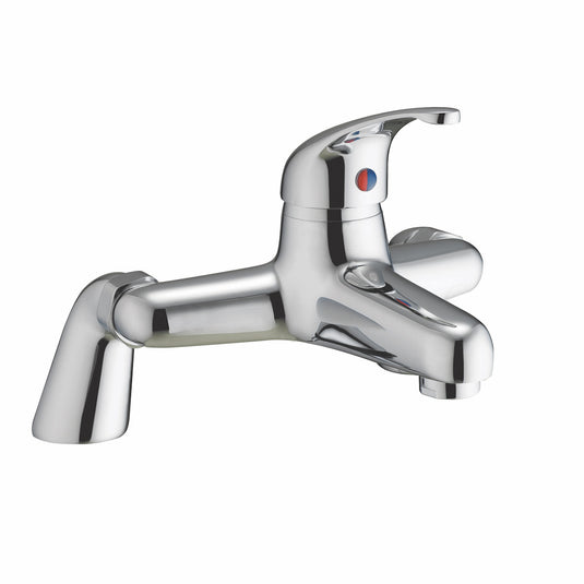 Scudo Tidy 2 Tap Hole Deck Mounted Bath Filler Tap - Chrome - TAP062L