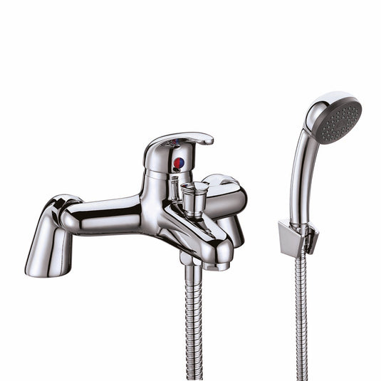 Scudo Tidy 2 Tap Hole Deck Mounted Bath Shower Filler Tap - Chrome - TAP063L