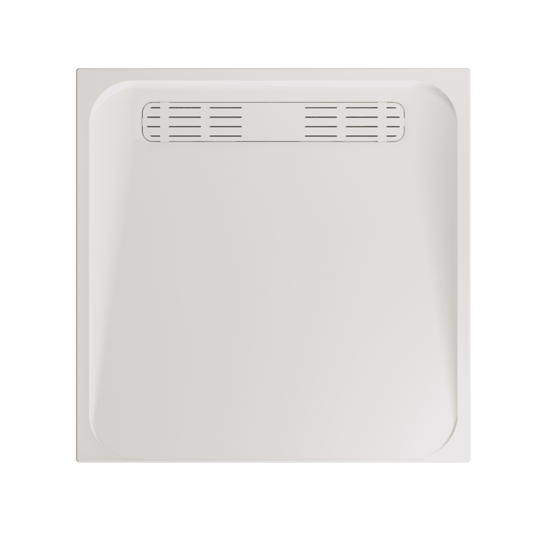 Lakes Linear Square 900mm Shower Tray - White - TL9SW