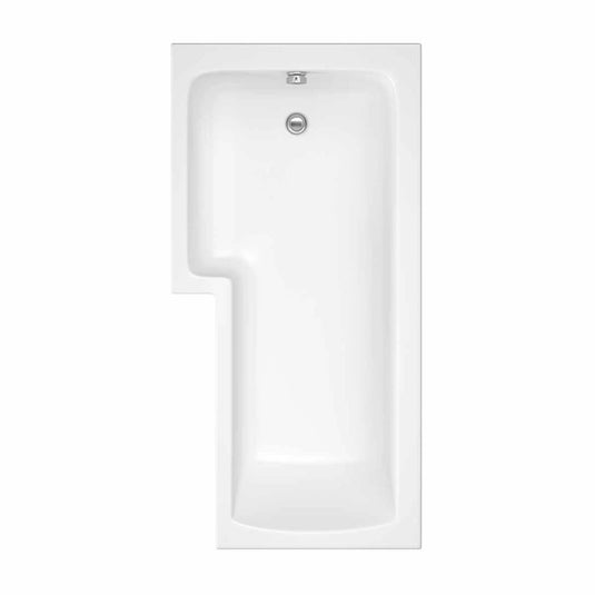 Trojancast Solarna L Shaped Shower Bath 1700x850x700mm LH