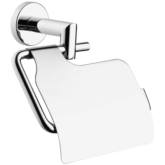 Vitra Minimax Toilet Roll Holder with Cover - Chrome - Envy Bathrooms Ltd
