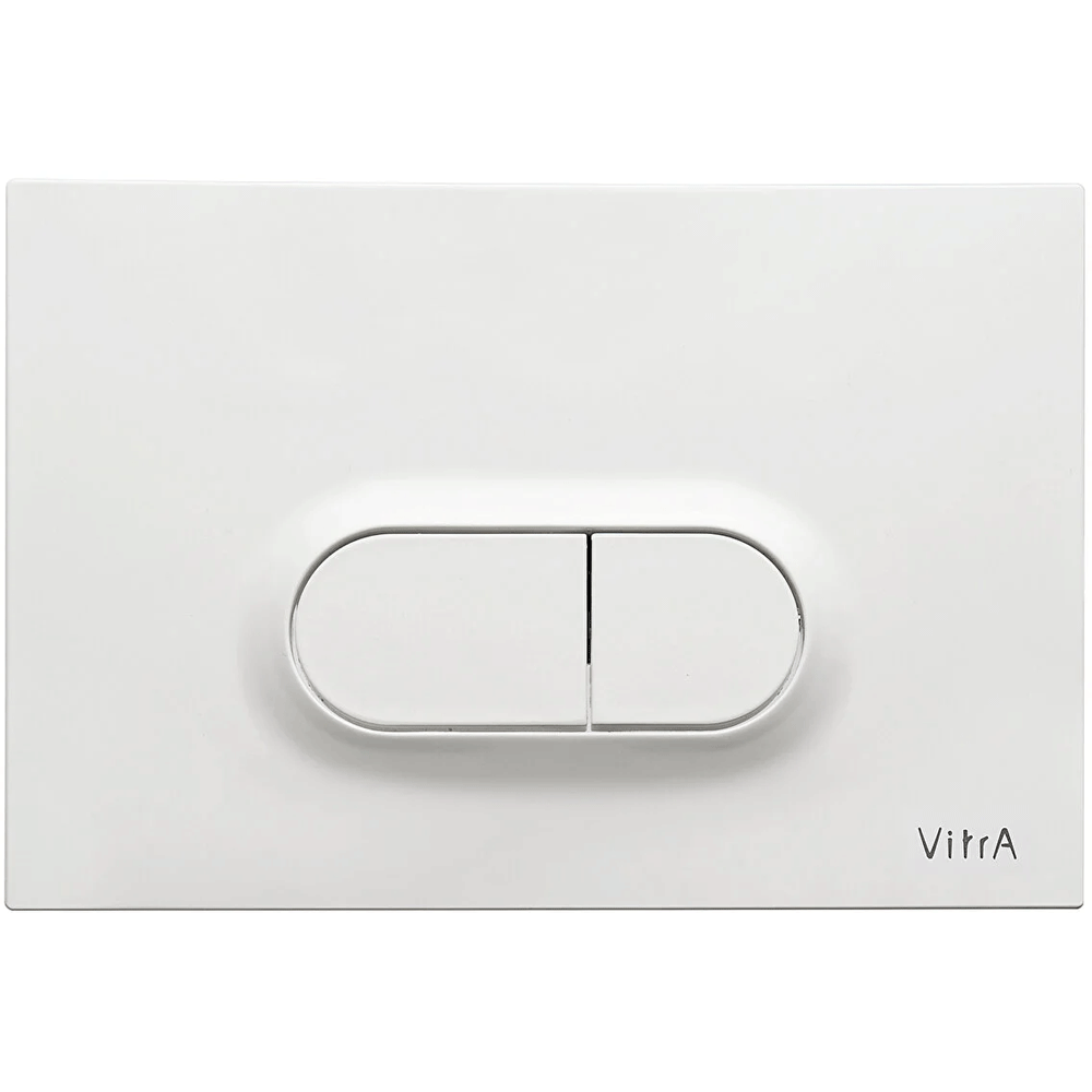 Vitra Loop O Mechanic Dual Flush Plate - Gloss White