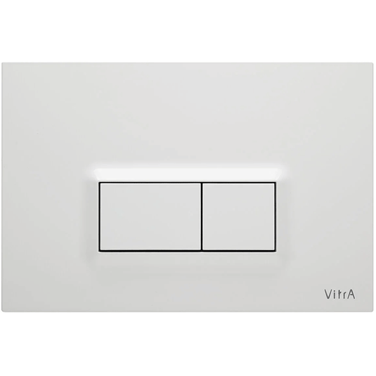 Vitra Loop R Mechanic Dual Flush Plate - Gloss White - Envy Bathrooms Ltd