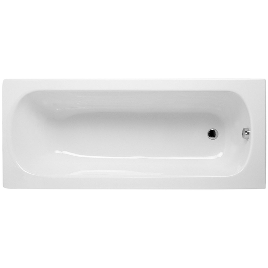 Vitra Optima Single Ended Rectangular Bath 1600mm x 700mm - 0 Tap Hole - Envy Bathrooms Ltd