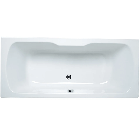 Vitra Optima Double Ended Rectangular Bath 1700mm x 750mm - 0 Tap Hole - Envy Bathrooms Ltd