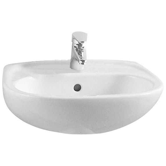 Vitra Arkitekta Wall Hung Cloakroom Basin - 450mm Wide - 1 Tap Hole - Envy Bathrooms Ltd