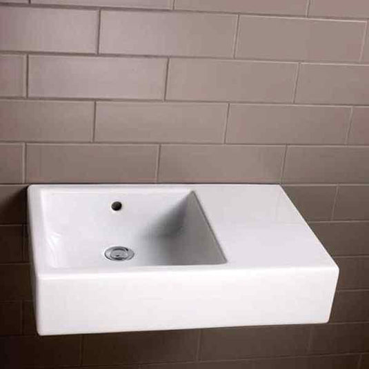 Vitra Arkitekt Wall Hung Basin - 600mm Wide - 0 Tap Hole - Envy Bathrooms Ltd