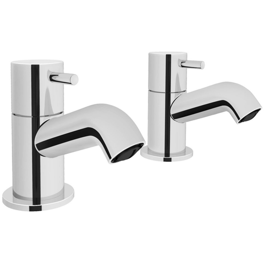 Vitra Minimax S Bath Taps Pair - Single Handle - Chrome - Envy Bathrooms Ltd
