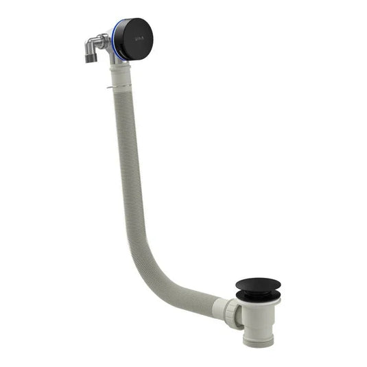 VitrA Round Bath Filler Waste - Matt Black - 5704101 - Envy Bathrooms Ltd