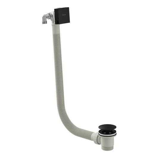 VitrA Square Bath Filler Waste - Matt Black - 5704104 - Envy Bathrooms Ltd