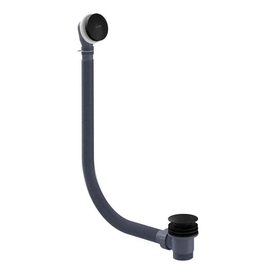 VitrA Round Bath Waste - Matt Black - 5704107 - Envy Bathrooms Ltd