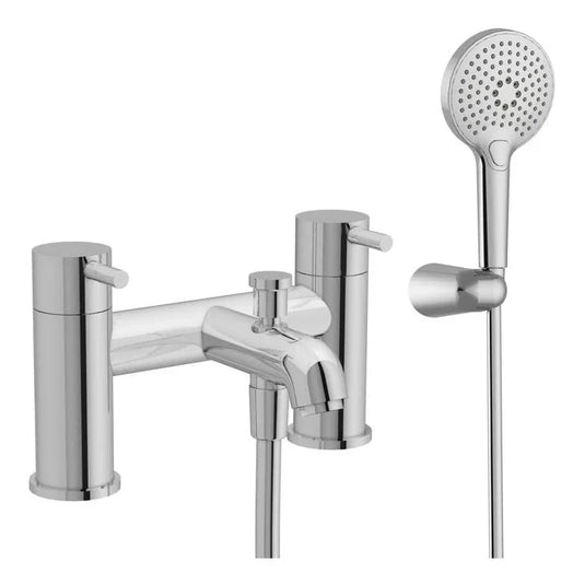 VitrA Minimax S 2-Hole Bath/Shower Mixer - Chrome - A42410VUK - Envy Bathrooms Ltd