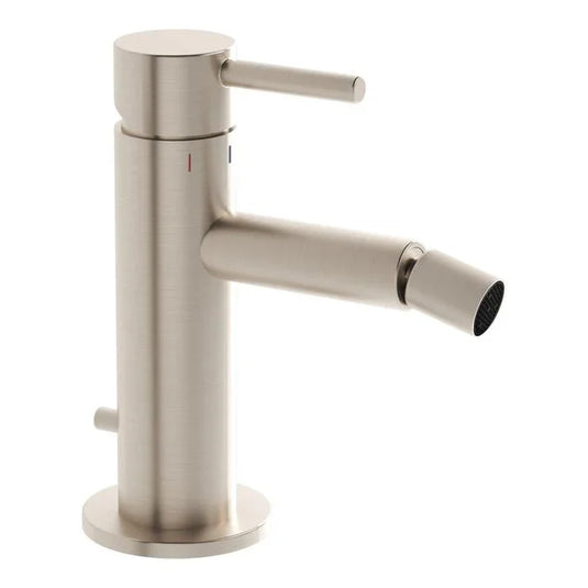 VitrA Origin Bidet Mixer - Brushed Nickel - A4255934VUK - Envy Bathrooms Ltd