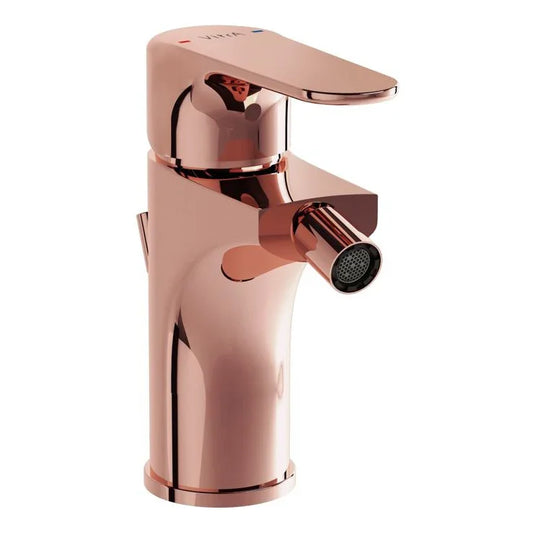 VitrA Root Round Bidet Mixer - Soft Copper - A4272429EXP - Envy Bathrooms Ltd