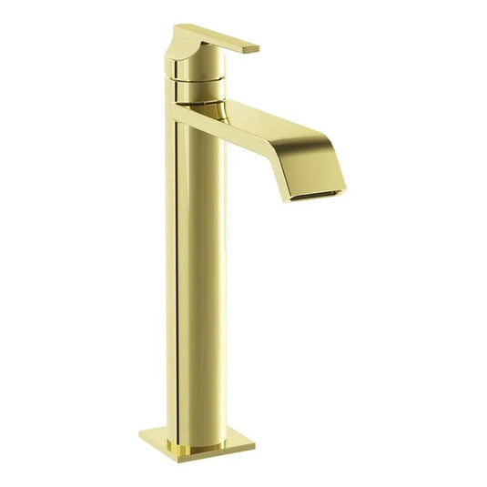 VitrA Suit Tall Basin Mixer (Top Handle) - Soft Gold - A4281474 - Envy Bathrooms Ltd