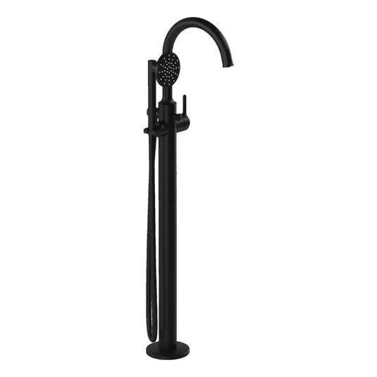 VitrA Origin Classic Floor Standing Bath/Shower Mixer - Matt Black - A4289836 - Envy Bathrooms Ltd