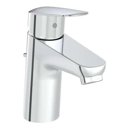 VitrA Flow Round Basin Mixer With Waste Lever - Chrome - A42929VUK - Envy Bathrooms Ltd