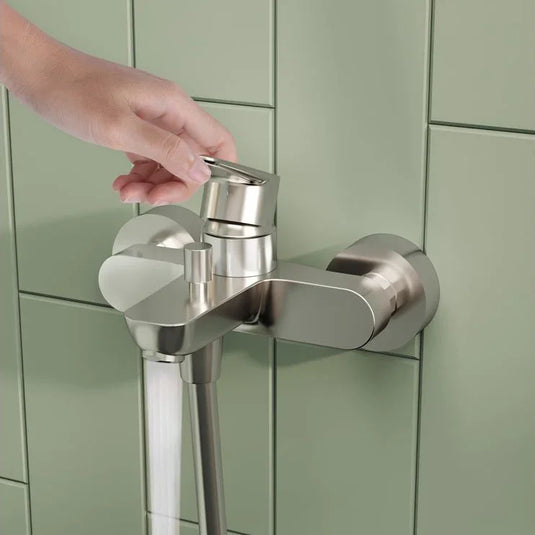 VitrA Flow Soft Wall Mounted Bath/Shower Mixer - Chrome - A42946EXP - Envy Bathrooms Ltd