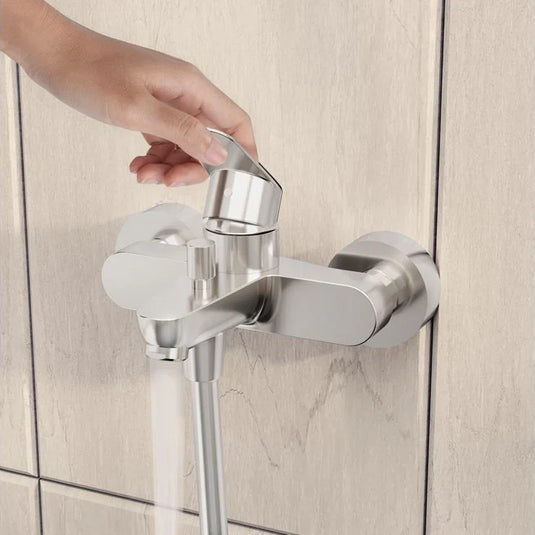 VitrA Flow Round Wall Mounted Bath/Shower Mixer - Chrome - A43057EXP - Envy Bathrooms Ltd
