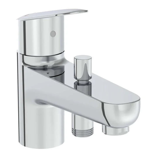 VitrA Flow Round Monohole Bath/Shower Mixer - Chrome - A43065VUK - Envy Bathrooms Ltd