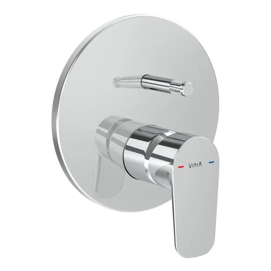 VitrA Flow Soft Integrated Bath Mixer Valve - Chrome - A43198EXP - Envy Bathrooms Ltd