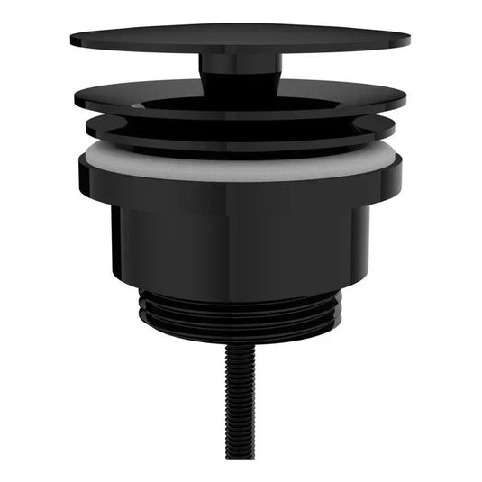 VitrA Universal Waste (Free-Flowing) - Gloss Black - A4514839 - Envy Bathrooms Ltd