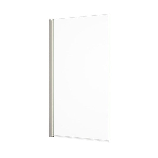 Abacus Vessini 1 Part Bath Screen 1500mmx800mmx6mm Brushed Nickel - VEGE-15-0720 - Envy Bathrooms Ltd