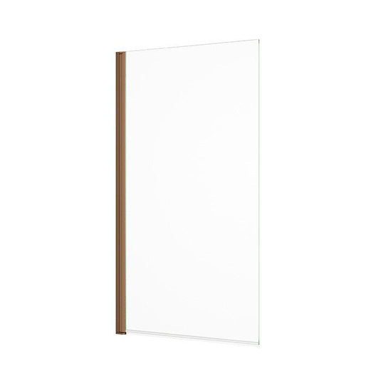 Abacus Vessini 1 Part Bath Screen 1500mmx800mmx6mm Brushed Bronze - VEGE-15-2820 - Envy Bathrooms Ltd