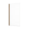 Abacus Vessini 1 Part Bath Screen 1500x800mm Brushed Bronze |  VEGE-15-2820