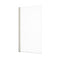 Abacus Vessini 1 Part Bath Screen 1500x800mm Brushed Nickel |  VEGE-15-0720