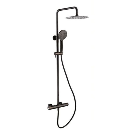 RAK Ceramics Washington Exposed Thermostatic Shower Column with Fixed Head and Shower Kit - Chrome - RAKWTN6001