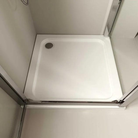 April 760 x 760mm Square Shower Tray - White - TR9-7676 - Envy Bathrooms Ltd