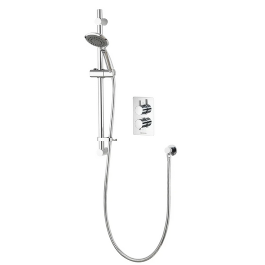 Aqualisa AQ Concealed Thermostatic Mixer with Single Outlet - Chrome - AQRNDCV1 - Envy Bathrooms Ltd