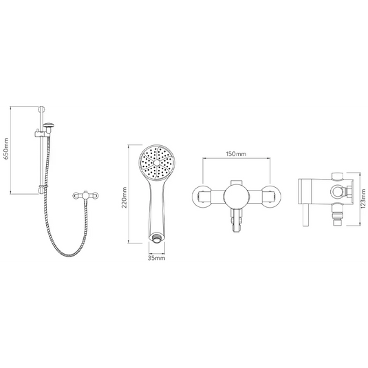 Aqualisa AQ Exposed Sequential Valve with Cool Touch for LP/HP use - Chrome - AQSL1 - Envy Bathrooms Ltd