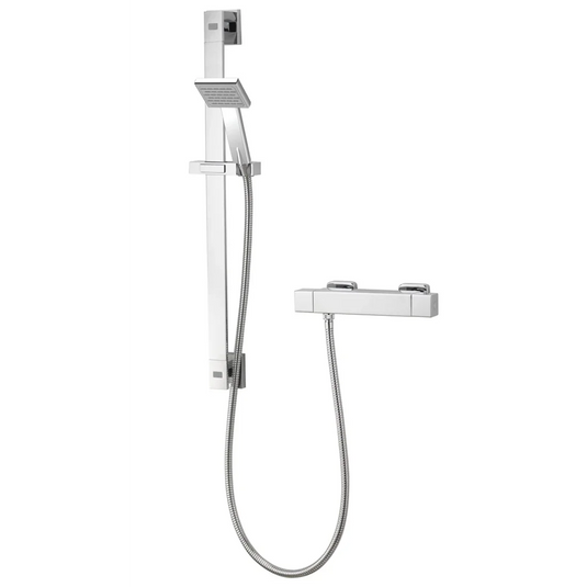 Aqualisa AQ Square Bar Valve With Cool Touch For LP/HP Use - Chrome - AQSQBAR1 - Envy Bathrooms Ltd