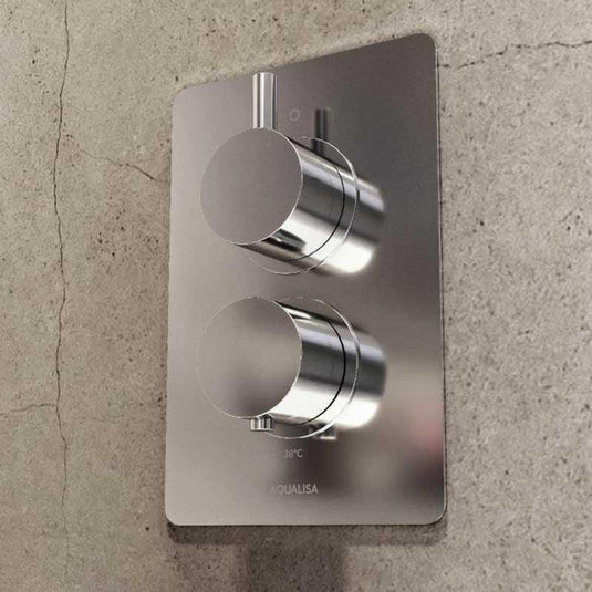 Aqualisa Dream Concealed Thermostatic Mixer Shower Dual Outlet With Hand Shower & Wall Fixed Head - Round - Chrome - DRMDCV2.HSFW.RND - Envy Bathrooms Ltd