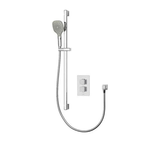 Aqualisa Dream Concealed Thermostatic Mixer Shower Single Outlet With Adjustable Kit - Square - Chrome - DRMDCV1.AD.SQR - Envy Bathrooms Ltd