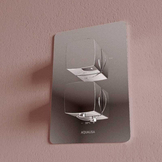 Aqualisa Dream Concealed Thermostatic Mixer Shower Single Outlet With Adjustable Kit - Square - Chrome - DRMDCV1.AD.SQR - Envy Bathrooms Ltd