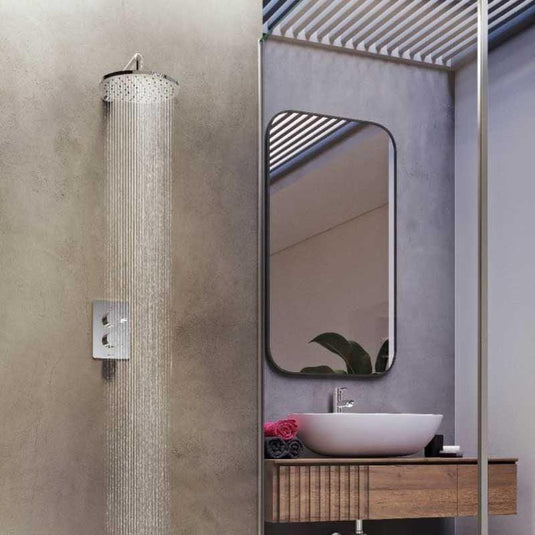 Aqualisa Dream Concealed Thermostatic Mixer Shower Single Outlet With Wall Fixed Head - Square - Chrome - DRMDCV1.FW.SQR - Envy Bathrooms Ltd