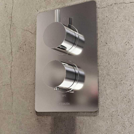 Aqualisa Dream Concealed Thermostatic Mixer Shower Single Outlet With Wall Fixed Head - Square - Chrome - DRMDCV1.FW.SQR - Envy Bathrooms Ltd