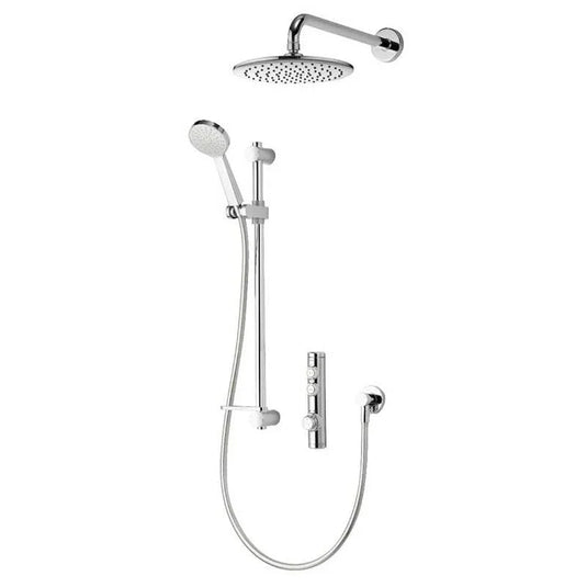 Aqualisa iSystem Smart Shower Concealed with Adjustable and Wall Fix Head - HP/Combi - Chrome - ISD.A1.BV.DVFW.23 - Envy Bathrooms Ltd