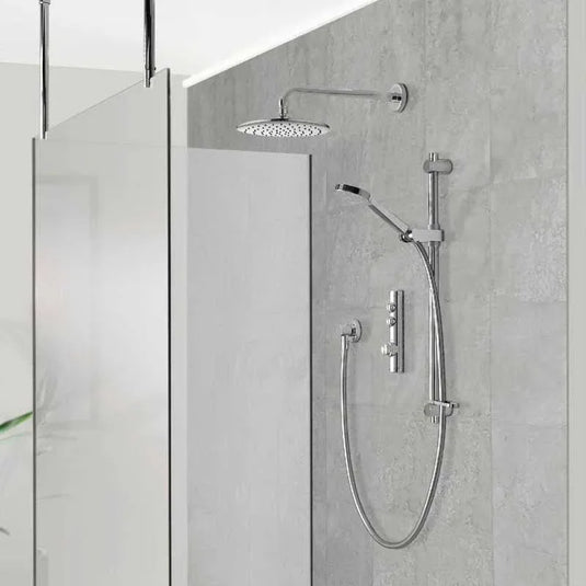 Aqualisa iSystem Smart Shower Concealed with Adjustable and Wall Fix Head - HP/Combi - Chrome - ISD.A1.BV.DVFW.23 - Envy Bathrooms Ltd