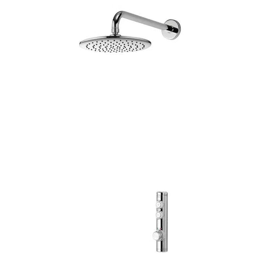 Aqualisa iSystem Smart Shower Concealed with Wall Fix Head - Gravity Pumped - Chrome - ISD.A2.BFW.23 - Envy Bathrooms Ltd