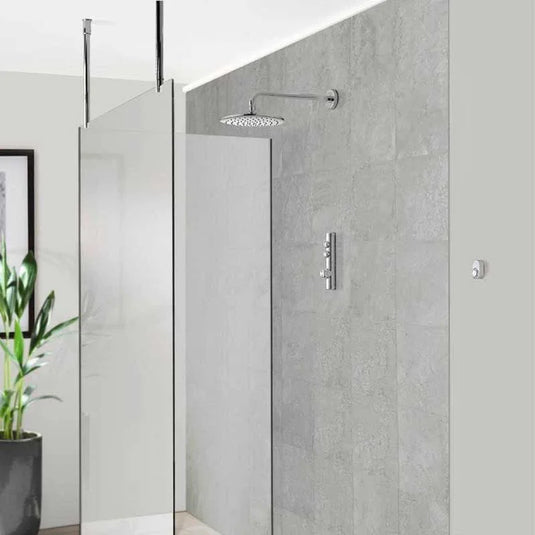 Aqualisa iSystem Smart Shower Concealed with Wall Fix Head - Gravity Pumped - Chrome - ISD.A2.BFW.23 - Envy Bathrooms Ltd