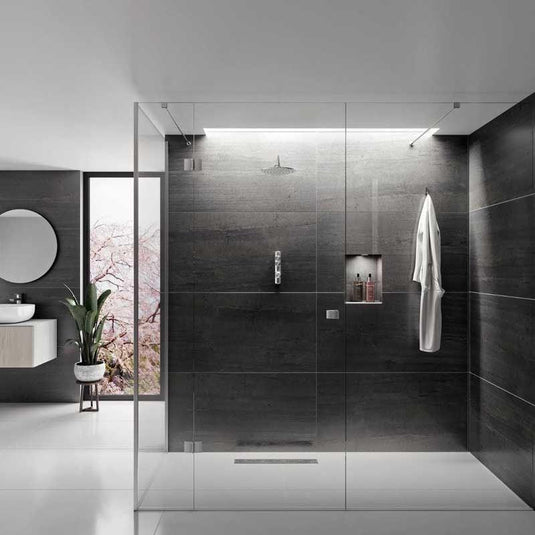 Aqualisa iSystem Smart Shower Concealed with Wall Fix Head - HP/Combi - Chrome - ISD.A1.BFW.23 - Envy Bathrooms Ltd